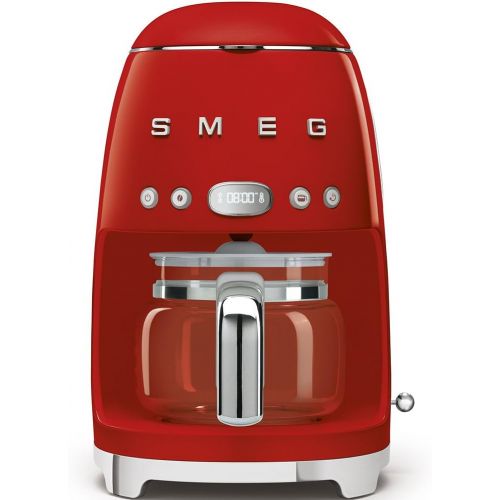 스메그 SMEG 1950s Retro Style Coffee Maker Machine (Red)