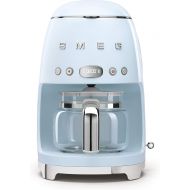 Smeg 50s Retro Style Aesthetic Drip Filter Coffee Machine, 10 cups, Pastel Blue