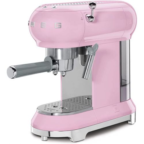 스메그 Smeg ECF01PKUS Espresso Machine, Pink