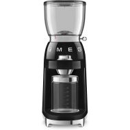 Smeg 50s Retro Style Aesthetic Coffee Grinder, CGF01 (Black)