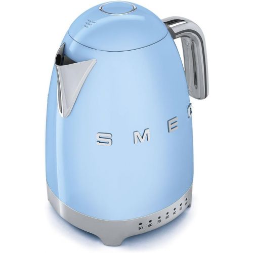 스메그 Smeg KLF04PBUS Electric Kettle, 11.7 x 10.4 x 9.1 inches, Pastel Blue