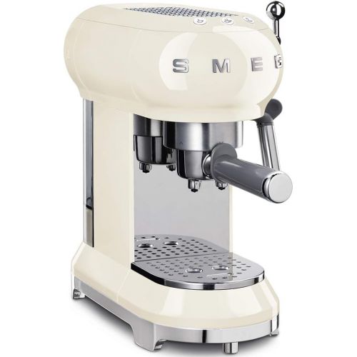 스메그 Smeg ECF01CRUS Espresso Coffee Machine, One Size, Cream