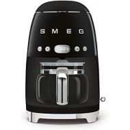 Smeg 50s Retro Style Aesthetic Drip Filter Coffee Machine, 10 cups, Black