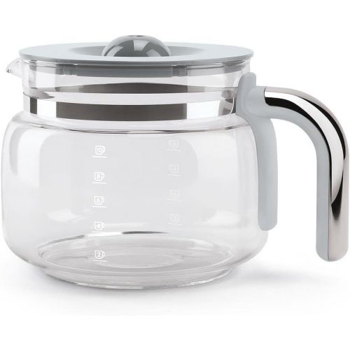 스메그 [아마존베스트]Smeg DCGC01 Replacement 10 Cup Coffee Pot - Glass Coffee Carafe for DCF02 Drip Coffee Maker Machine