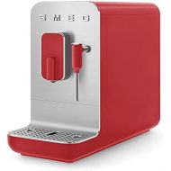Smeg BCC02RDMEU Compact Fully Automatic Coffee Machine with Steam Function Matt Red