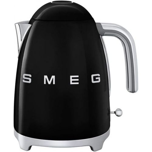 스메그 Smeg 50s Style 1.75-qt. Stainless Steel Variable Temperature Tea Kettle Color: Black