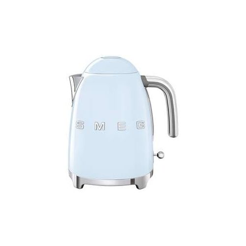 스메그 Smeg KLF03PBUS 50s Retro Style Aesthetic Electric Kettle with Embossed Logo, Pastel Blue