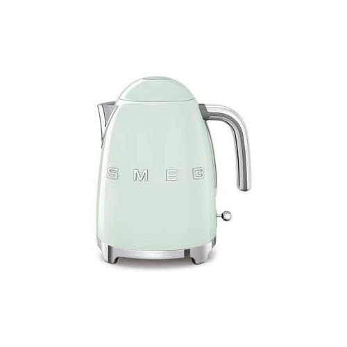 스메그 Smeg KLF03PBUS 50s Retro Style Aesthetic Electric Kettle with Embossed Logo, Pastel Blue