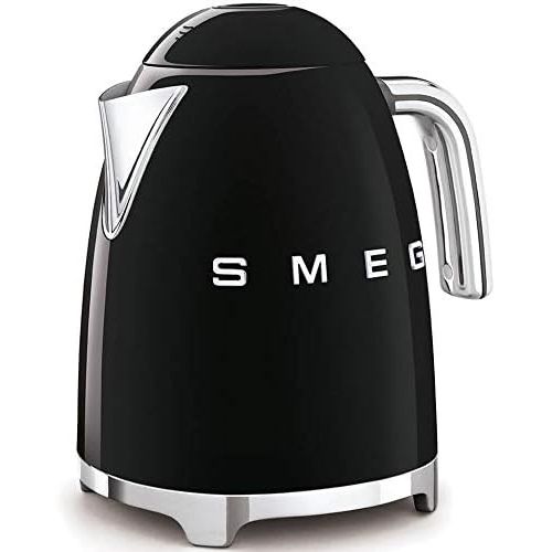 스메그 Smeg KLF03PBUS 50s Retro Style Aesthetic Electric Kettle with Embossed Logo, Pastel Blue