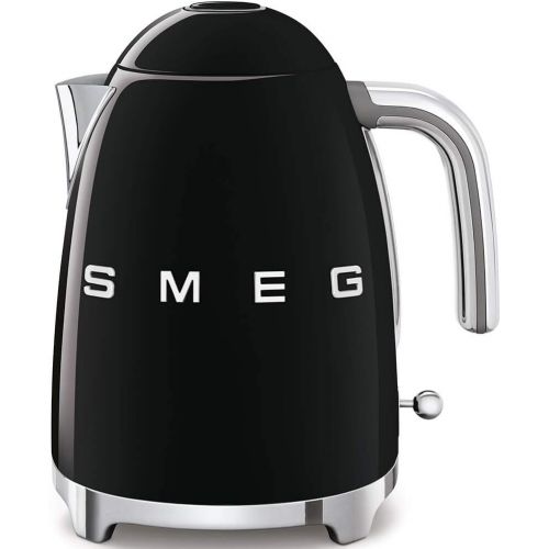 스메그 Smeg KLF03PGUS 50s Retro Style Aesthetic Electric Kettle with Embossed Logo, Pastel Green