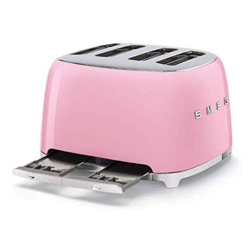 스메그 Smeg 4 Slot Toaster Red TSF03 RDUS