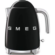 Smeg KLF03RDUS 50s Retro Style Aesthetic Electric Kettle with Embossed Logo, Red