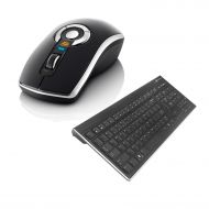 SMK-Link Gyration Rechargeable Wireless Air Mouse Elite and Wireless Slim Low Profile Keyboard GYM5600LKNA Bundle