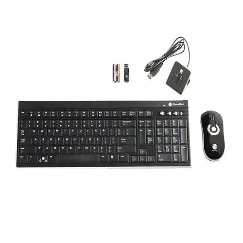  SMK-Link Gyration Rechargeable Wireless Air Mouse Elite and Wireless Slim Low Profile Keyboard GYM5600LKNA Bundle