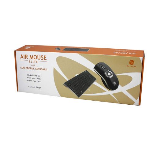  SMK-Link Gyration Rechargeable Wireless Air Mouse Elite and Wireless Slim Low Profile Keyboard GYM5600LKNA Bundle