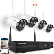 [Expandable System] Security Camera System Wireless,SMONET 8CH 960P Wireless Video Security System with 1TB HDD,6pcs 960P IndoorOutdoor Wireless IP Cameras,65ft Night Vision,P2P,E