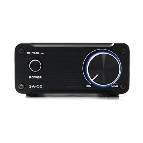  [아마존 핫딜]  [아마존핫딜]SMSL SA50 50Wx2 TDA7492 Class D Amplifier + Power Adapter (Black)