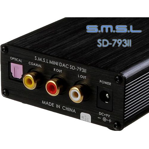  SMSL SD-793II Optical Coaxial DAC Digital to Analog Converter Built-in Headphone Amplifier Silver