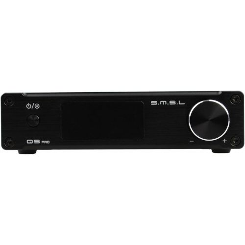  SMSL Q5 Pro 2x45W Remote Control Digital Power Amplifier USB COAX OPTIC Input 192KHZ 44Bit Color Black