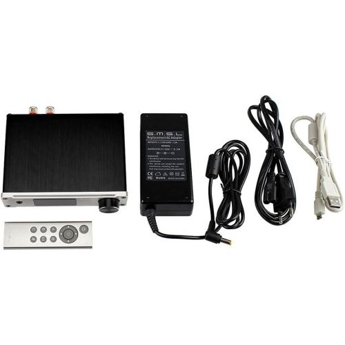  SMSL Q5 Pro 2x45W Remote Control Digital Power Amplifier USB COAX OPTIC Input 192KHZ 44Bit Color Black