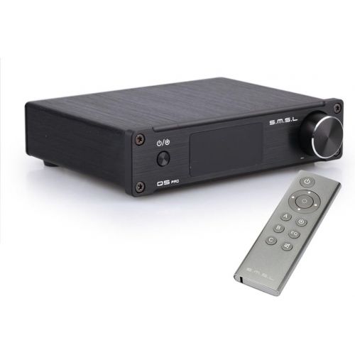 SMSL Q5 Pro 2x45W Remote Control Digital Power Amplifier USB COAX OPTIC Input 192KHZ 44Bit Color Black
