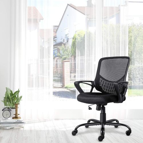  [아마존 핫딜] [아마존핫딜]SMUGDESK Ergonomic Office Chair Lumbar Support Mesh Chair Computer Desk Task Chair with Armrests