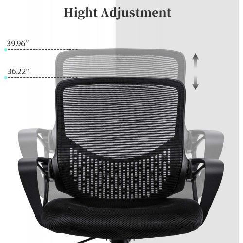  [아마존 핫딜] [아마존핫딜]SMUGDESK Ergonomic Office Chair Lumbar Support Mesh Chair Computer Desk Task Chair with Armrests