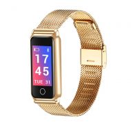 SMXYSH Metal Waterproof Watch Bluetooth Smart Bracelet Sports Step Watch Heart Rate Blood Pressure Meter Watch