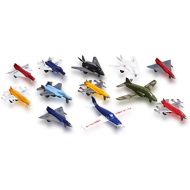 [아마존베스트]Metal Die cast Toy Airplane Set Of 12 Military Planes And Jets.