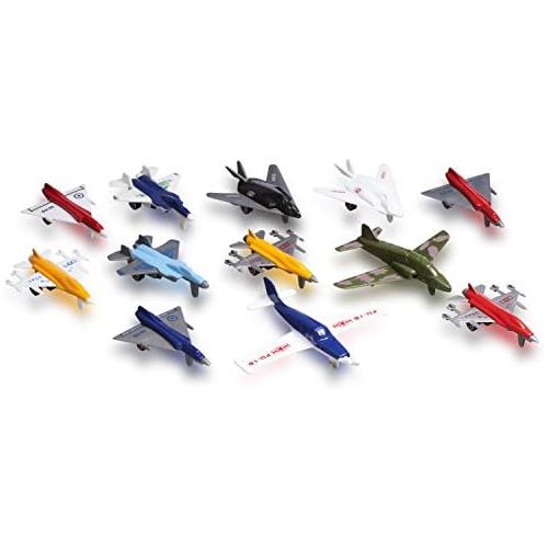  [아마존베스트]Metal Die cast Toy Airplane Set Of 12 Military Planes And Jets.