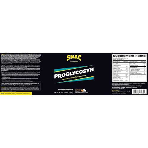  SNAC Proglycosyn Ultimate Post Workout Recovery Formula, Orange Cream, 2.6 Pounds