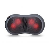 SNAILAX Shiatsu Neck and Back Massager with Heat Deep Tissue Kneading Massage Cushion Portable Pillow Massager for Neck and Shoulder Back,Waist, Relief Muscle Soreness and Pain SL6