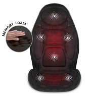 SNAILAX Snailax Heated Seat Cushion with Massage - 6 Vibration Massage Nodes & 3 Heating Pad, Memory...
