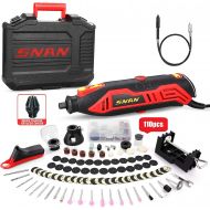 [아마존베스트]Rotary Tool Kit, SNAN Tool with MultiPro Keyless Chuck and Flex Shaft, 10000-35000RPM, 6 Variable Speed, 110 Accessories Ideal for Craft Projects, DIY Creations, Cutting, Engraving