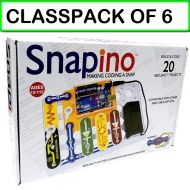 SNAP CIRCUITS (6-PACK) SNAPINO-Snap Circuits Open Source Coding Arduino Compatible Technology