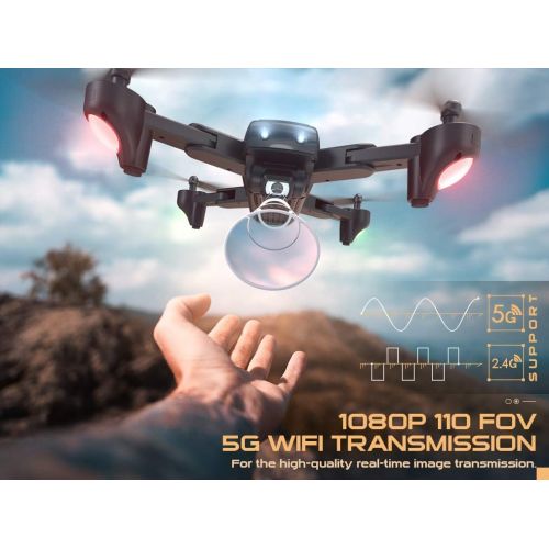  [아마존 핫딜] SNAPTAIN SP500 Foldable GPS FPV Drone with 1080P HD Camera Live Video for Beginners, RC Quadcopter with GPS Return Home, Follow Me, Gesture Control, Circle Fly, Auto Hover & 5G WiF