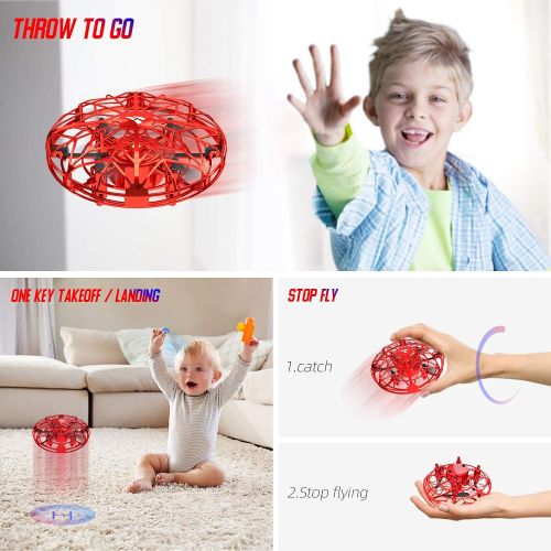  [아마존 핫딜] SNAPTAIN Hand Operated Drone for Kids or Adults, Flying Toys Mini Drones with 3D Flips,Circle Flight, Throw’n Go, 2 Speed Adjustment and One Key Takeoff/Landing