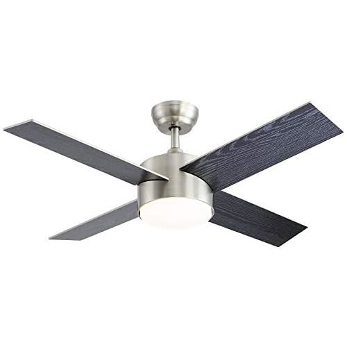  [아마존베스트]Ceiling Fan with Lights and Remote Control,SNJ Modern Ceiling Fan for Living Room Bedroom Dining Room,Indoor(44,Sand Nickel)