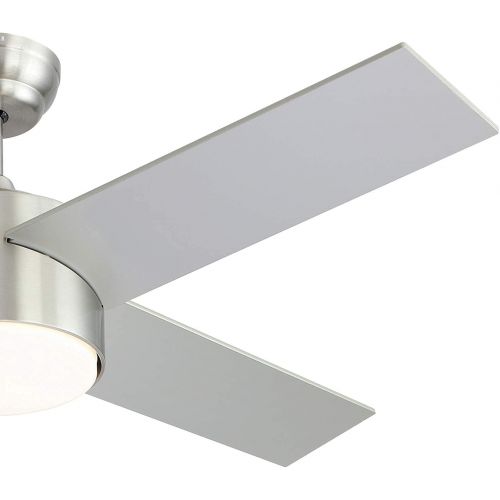  [아마존베스트]Ceiling Fan with Lights and Remote Control,SNJ Modern Ceiling Fan for Living Room Bedroom Dining Room,Indoor(44,Sand Nickel)