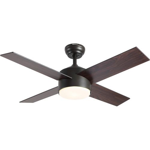  Ceiling Fan with Lights and Remote Control,SNJ Modern Ceiling Fan for Living Room Bedroom Dining Room,Indoor (Oil-Rubbed Bronze)