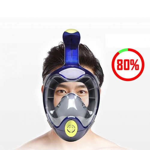  SNORKELSTAR TZTED Snorkeling Mask,Full Face Snorkel Diving Mask|Anti-Fogging Anti-Leak|180°View Panoramic Design,Longer Snorkeling Tube for Man Woman Adult