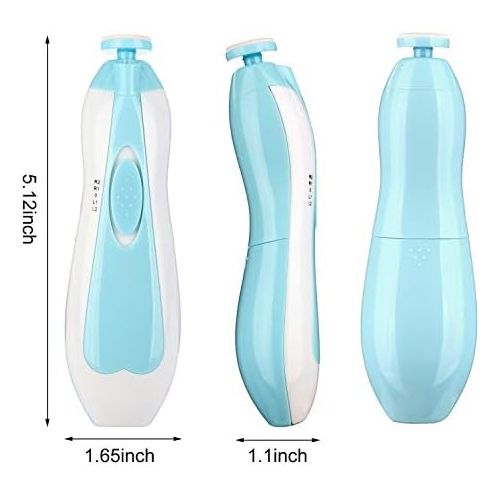  [아마존베스트]SNOW Baby Nail File Electric Nail Trimmer File Manicure Set, Toes Fingernails Care Trimmer with LED Light for Newborn, Kids and Adults