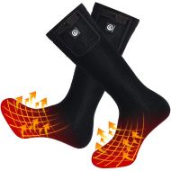 SNOW DEER Heated Socks,Men Women Electric Battery Socks Foot Warmer