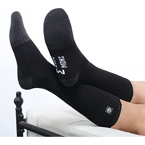  SNOW DEER Heated Socks for Men & Women Battery Socks Powered Thermal Ski Socks Winter Foot Warmer with Temperature Control Long Socks for Skiing Hiking Hunting Motorcycling Riding