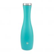 SNOWFOX Double-walled Insulated Stanless Steel 26 oz. Wine Carafe Decanter with Cork Lid, Teal