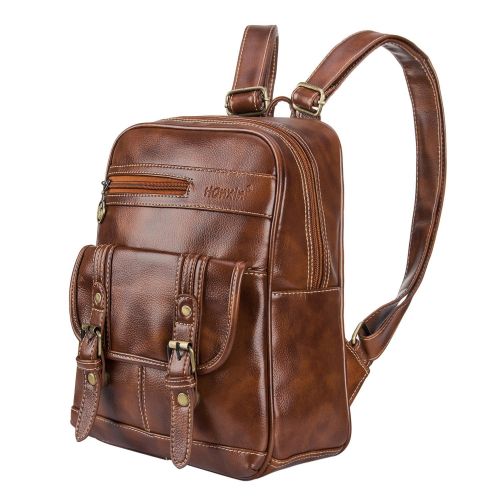  Leather Backpack for Women SNUG STAR Vintage School Bag Students Bookbag Satchel Purse