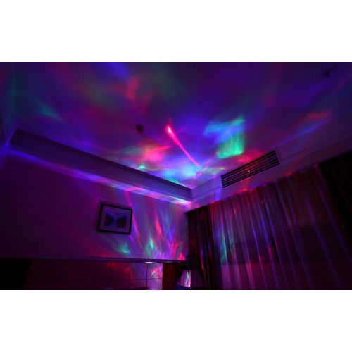  SOAIY Aurora Night Light Projector Lights, Soaiy, 8 Changing Aurora and 360°Rotatable, 1h Auto closes , Built-in Speaker, for kids or Adults to Sleep Soothe, Insomniac and Anxious Relax,