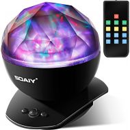 [아마존 핫딜]  [아마존핫딜][Upgraded Version] SOAIY Soothing Aurora LED Night Light Projector with UL Certified Adapter,Timer,Remote,Music Speaker,8 Lighting Modes,Relaxing Light Show,Mood Lamp for Baby Kids