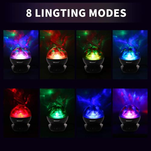  [아마존 핫딜]  [아마존핫딜][Upgraded Version] SOAIY Soothing Aurora LED Night Light Projector with UL Certified Adapter,Timer,Remote,Music Speaker,8 Lighting Modes,Relaxing Light Show,Mood Lamp for Baby Kids