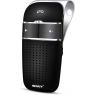 [아마존 핫딜]  [아마존핫딜]SOAIY S-32 Voice Command Hands-Free Bluetooth in-car Speakerphone, Wireless Bluetooth Car Kit for Safely Driving with Shake Power On Function